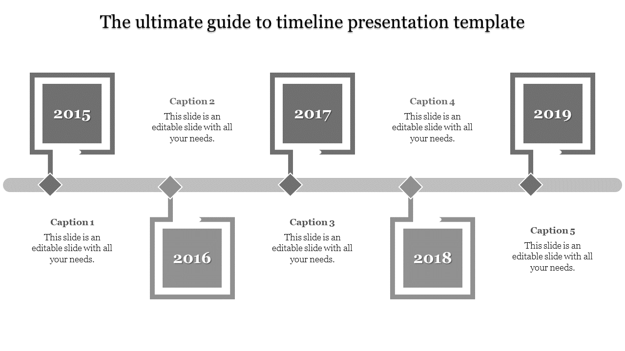 Awesome Timeline Presentation Template Slide Design